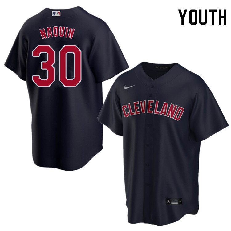 Nike Youth #30 Tyler Naquin Cleveland Indians Baseball Jerseys Sale-Navy